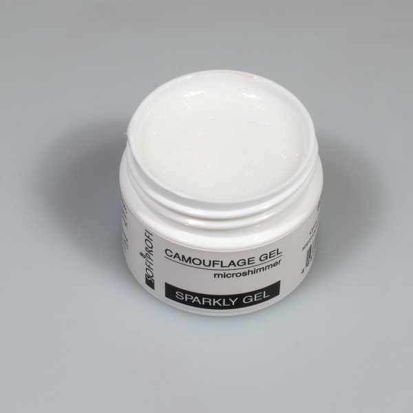 Гель с блестками для наращивания ногтей Тон 2992 Sofiprofi CAMOUFLAGE GEL microshimmer, 15 мл